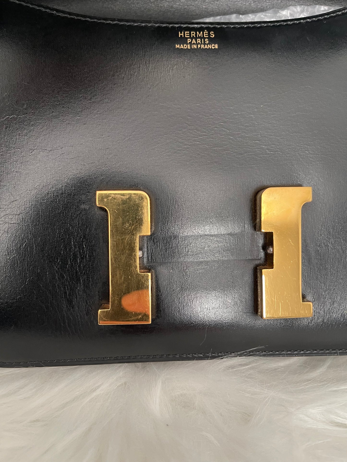 Vintage Hermes Constance 23 Black Box GHW