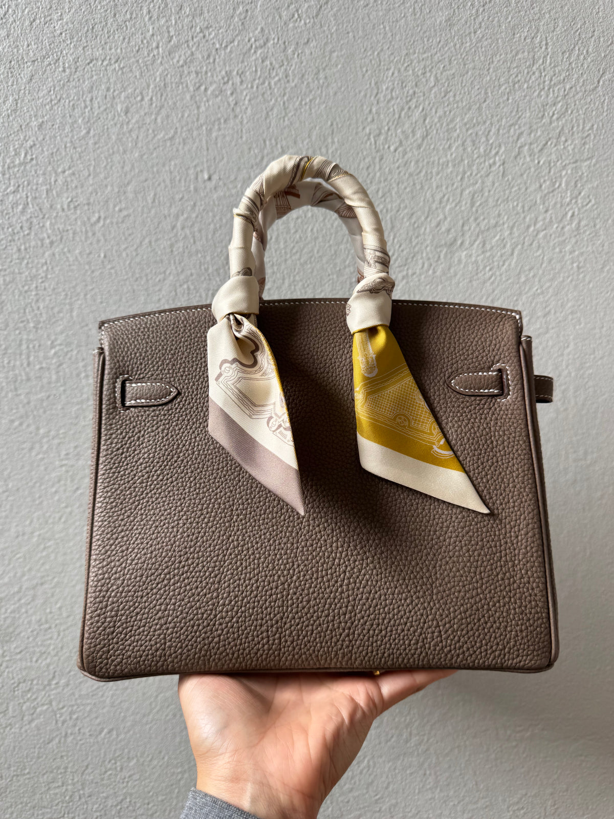 Hermes Birkin 25 Etoupe Togo in GHW 
