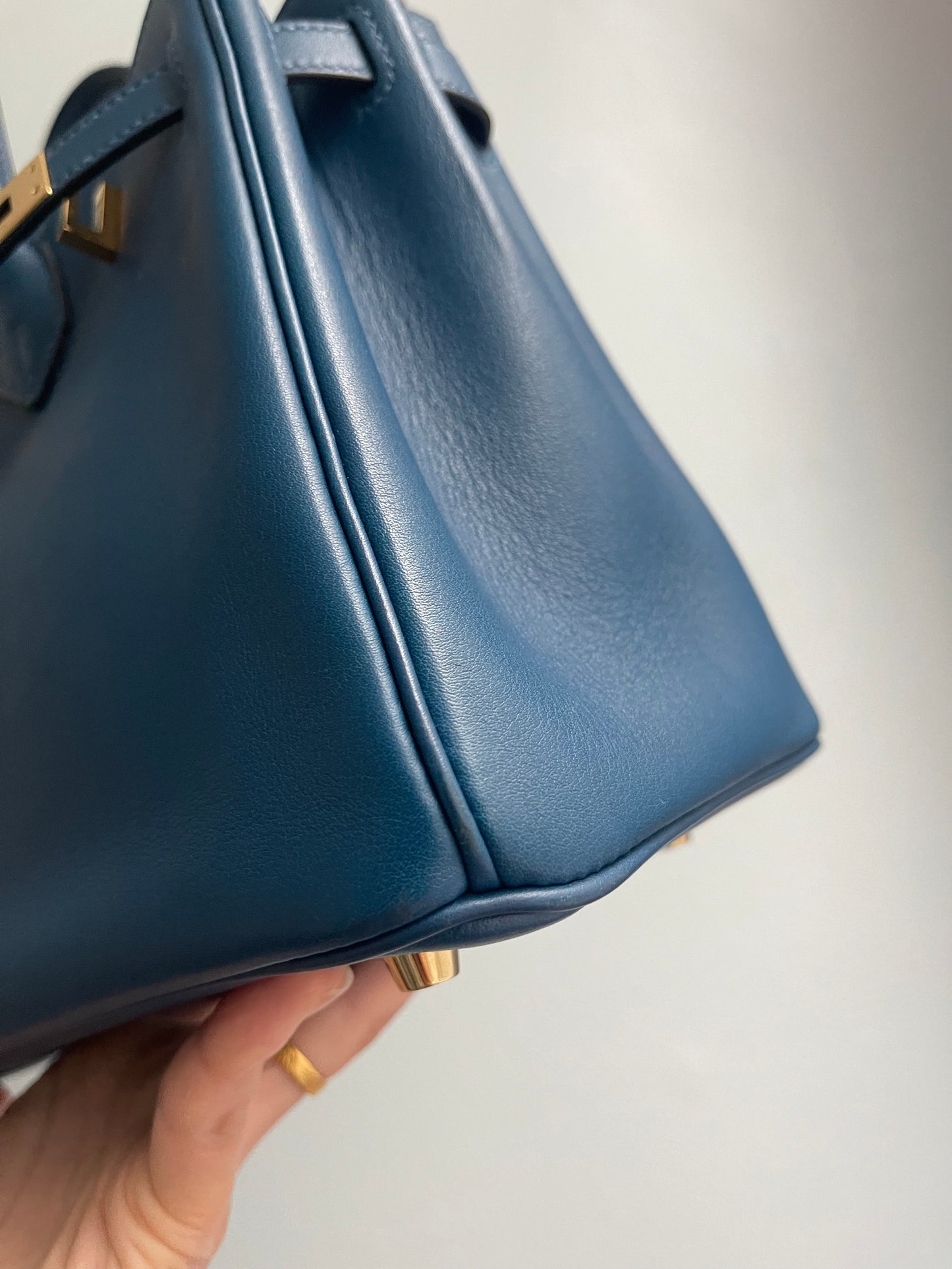 Hermes Birkin 25 Deep Bleu Swift GHW