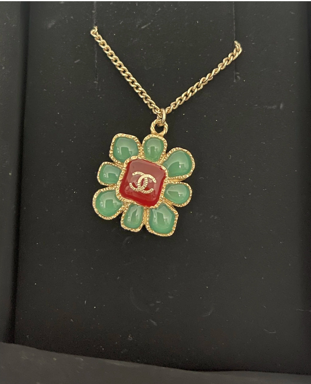 Chanel Gripox Flower and Plants Gold Necklace 2016