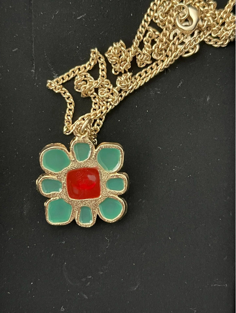 Chanel Gripox Flower and Plants Gold Necklace 2016