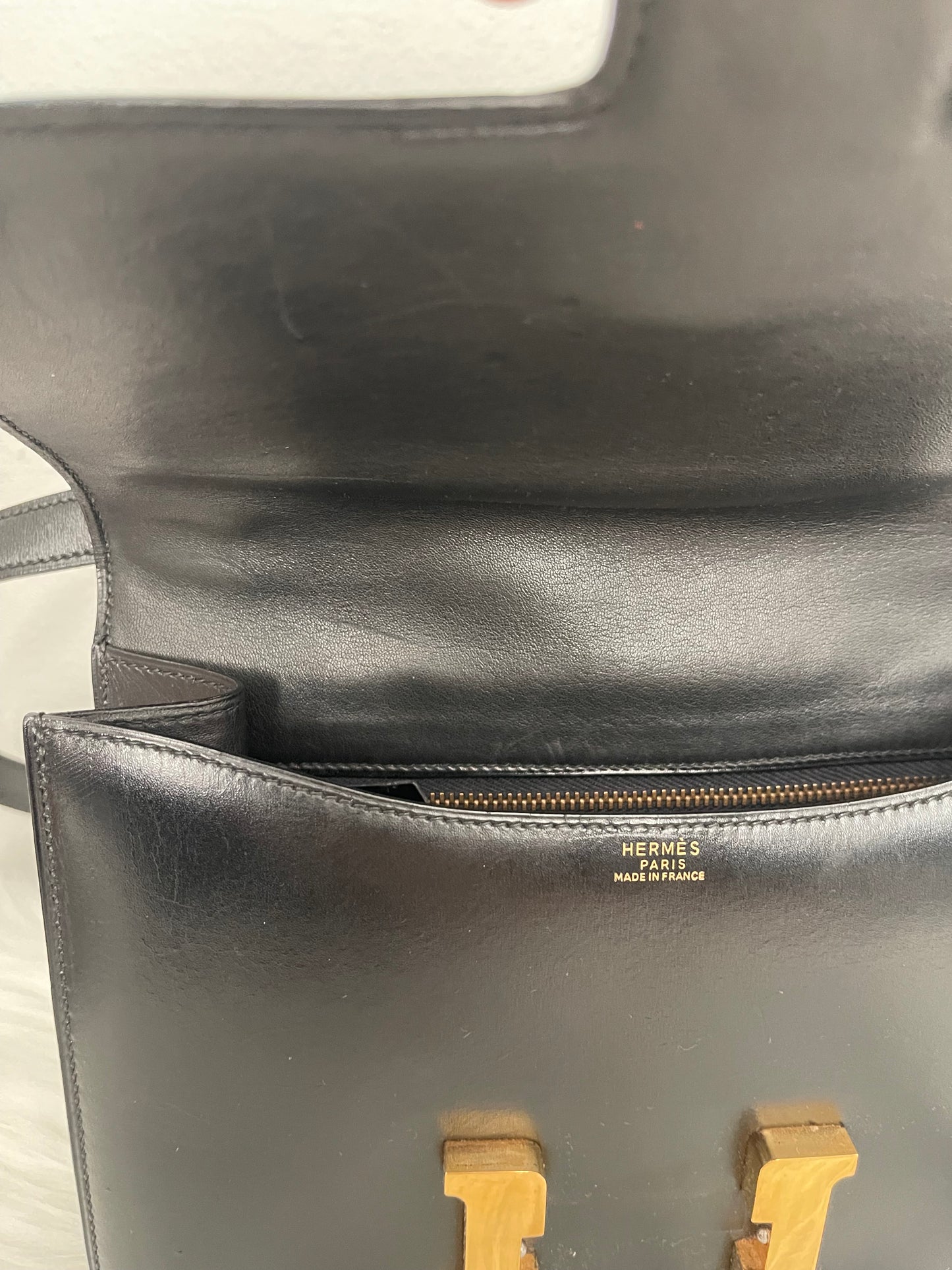 Vintage Hermes Constance 23 Black Box GHW