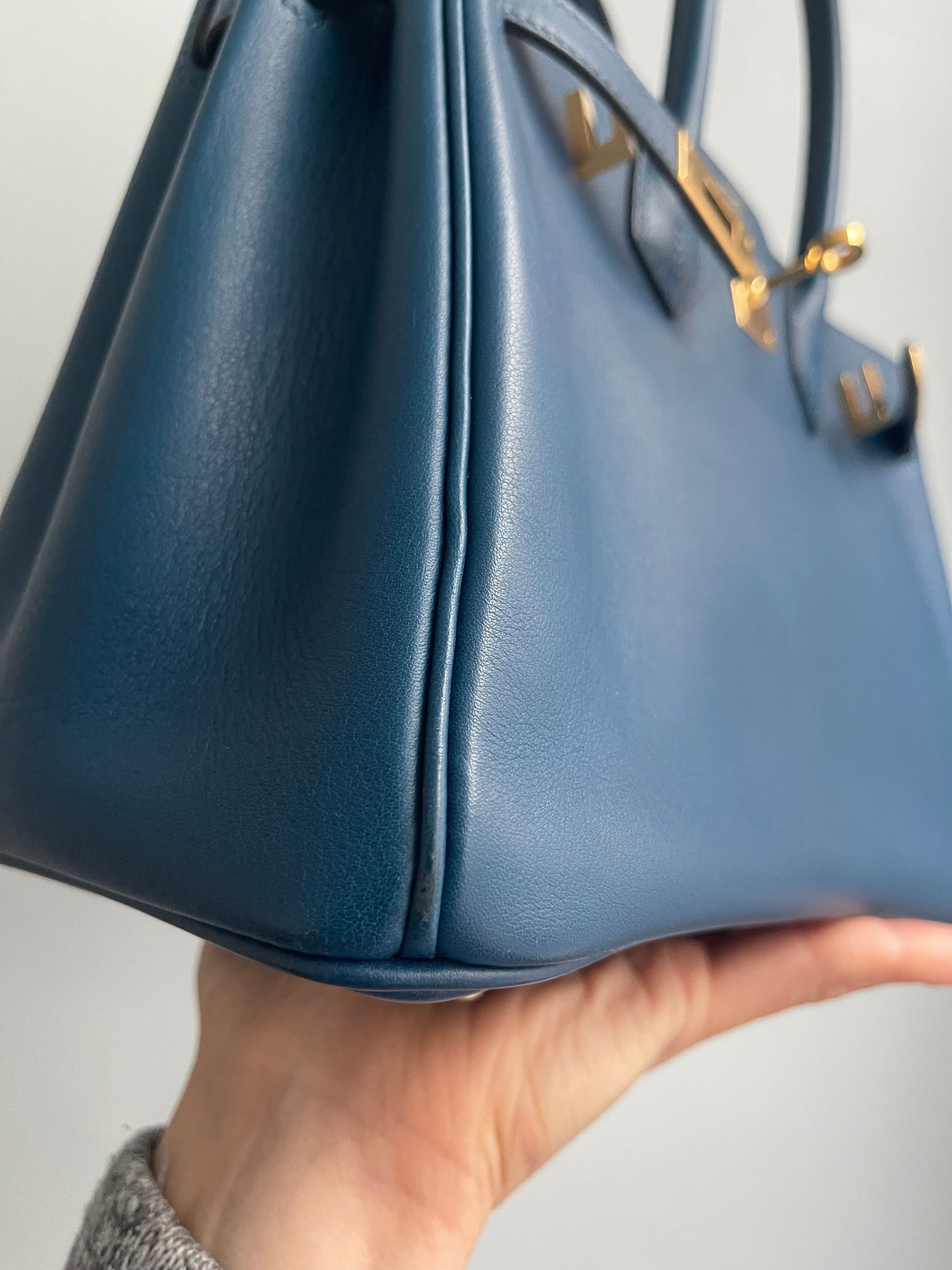 Hermes Birkin 25 Deep Bleu Swift GHW