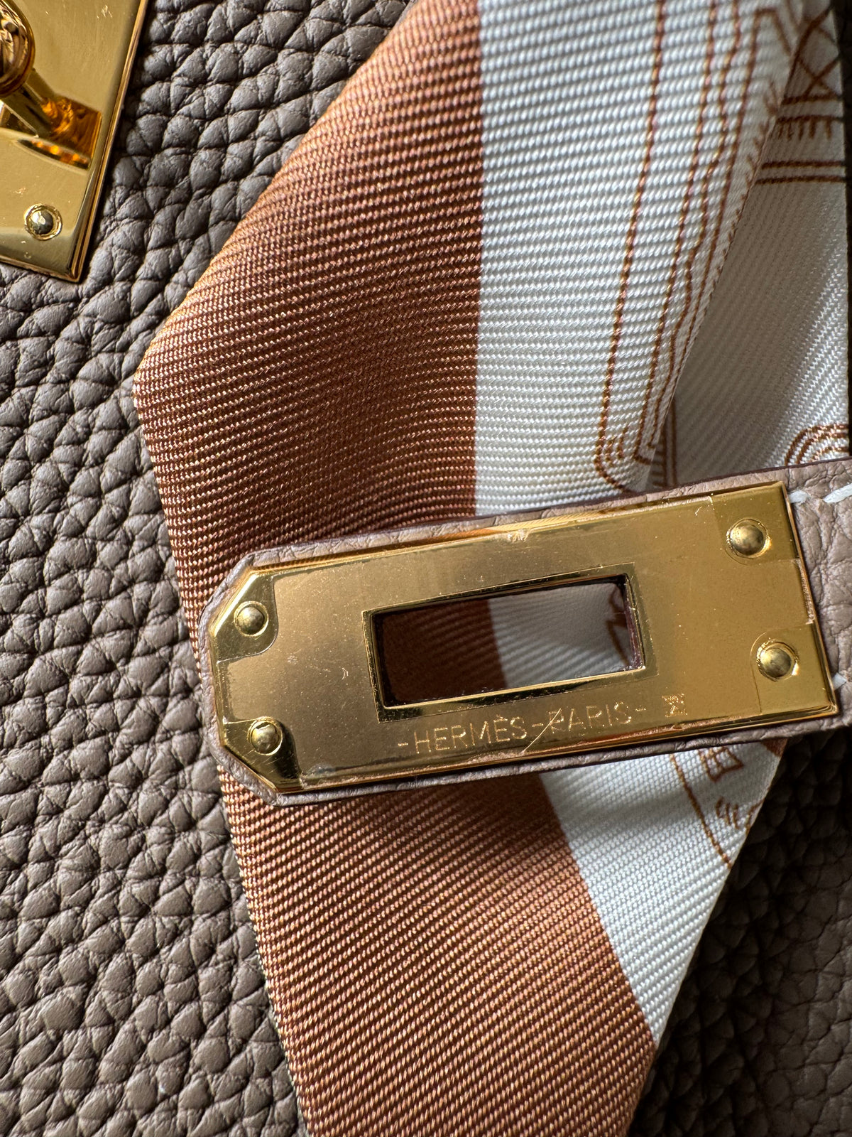 Hermes Birkin 25 Etoupe Togo in GHW 
