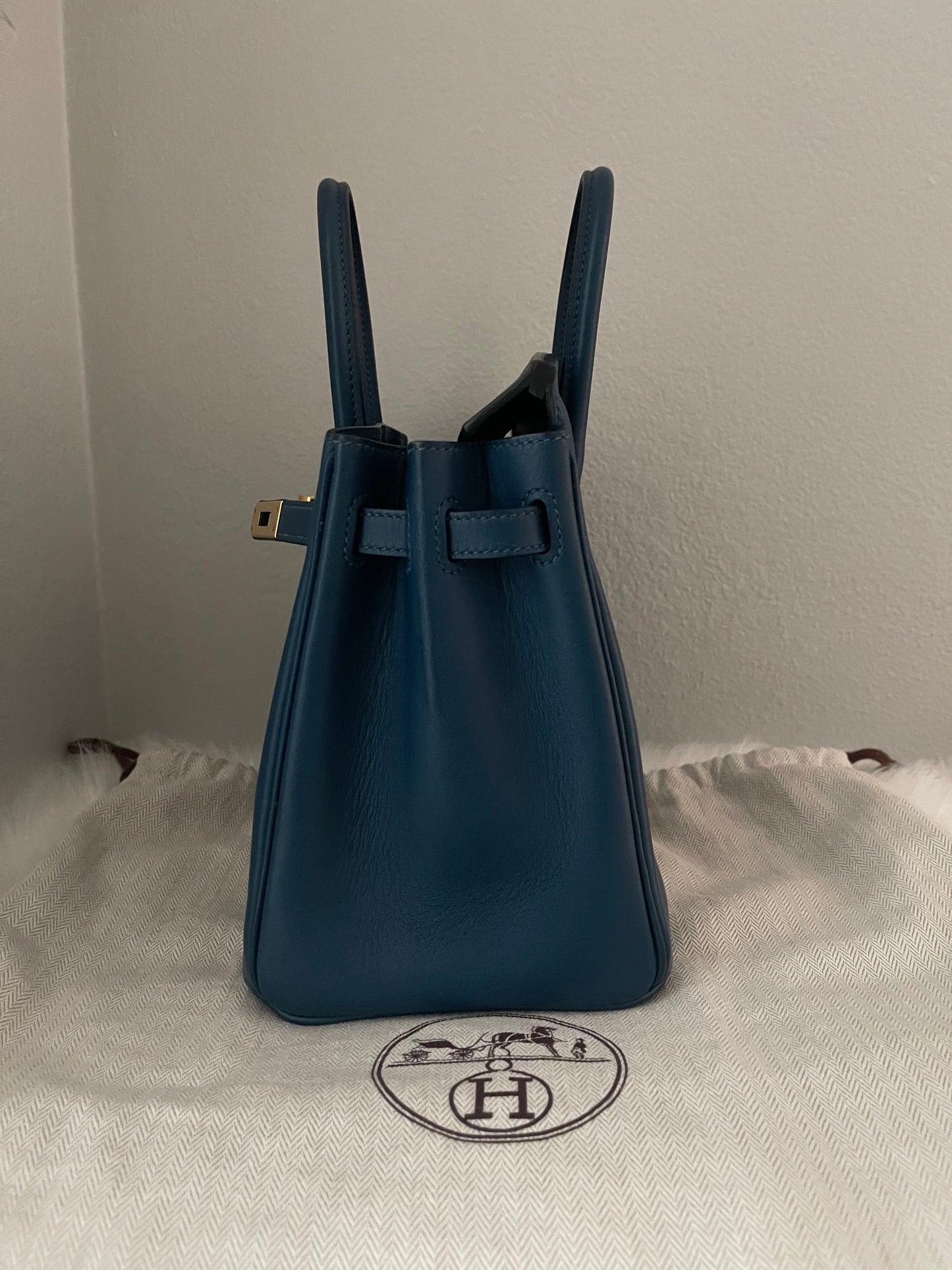 Hermes Birkin 25 Deep Bleu Swift GHW