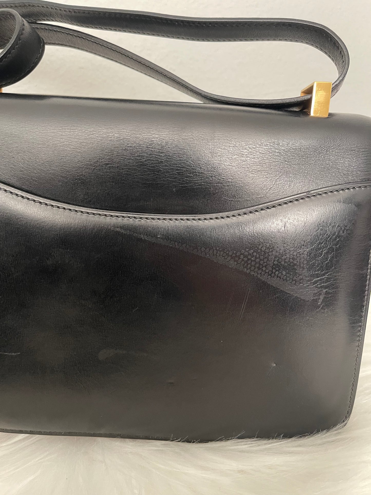 Vintage Hermes Constance 23 Black Box GHW