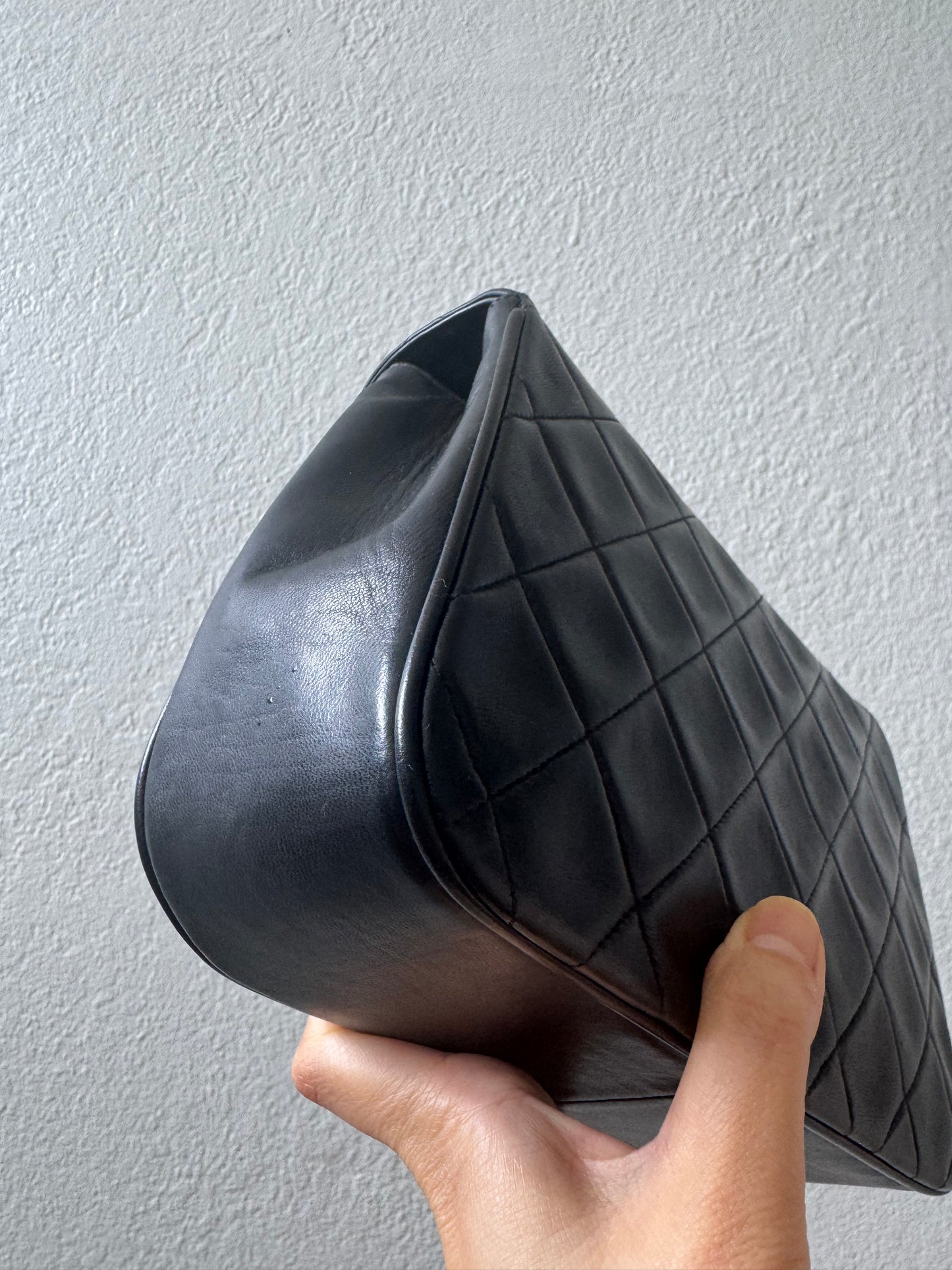 Rare Chanel Black Lambskin with 24K Gold Bijoux Chain