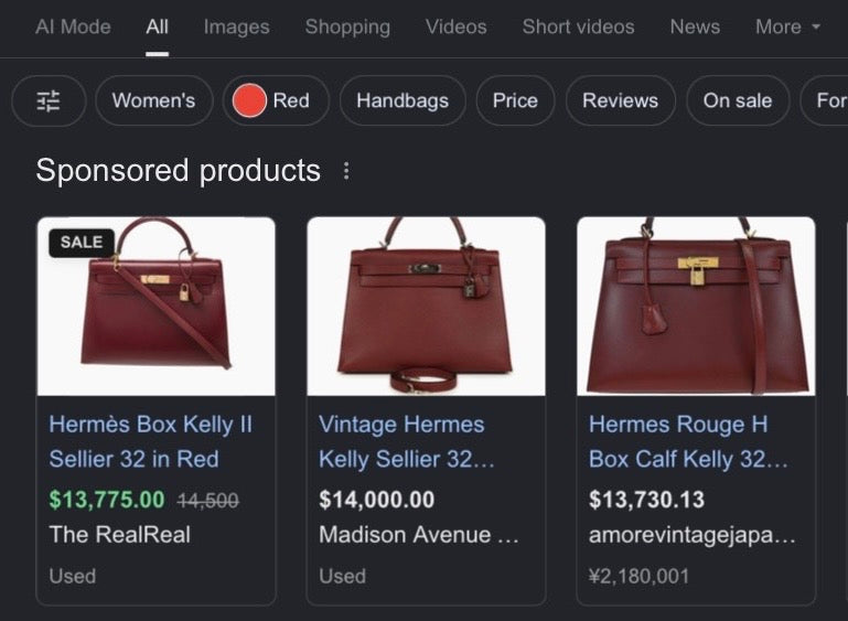 HERMÈS Kelly 32 Sellier Rouge H Box Leather GHW