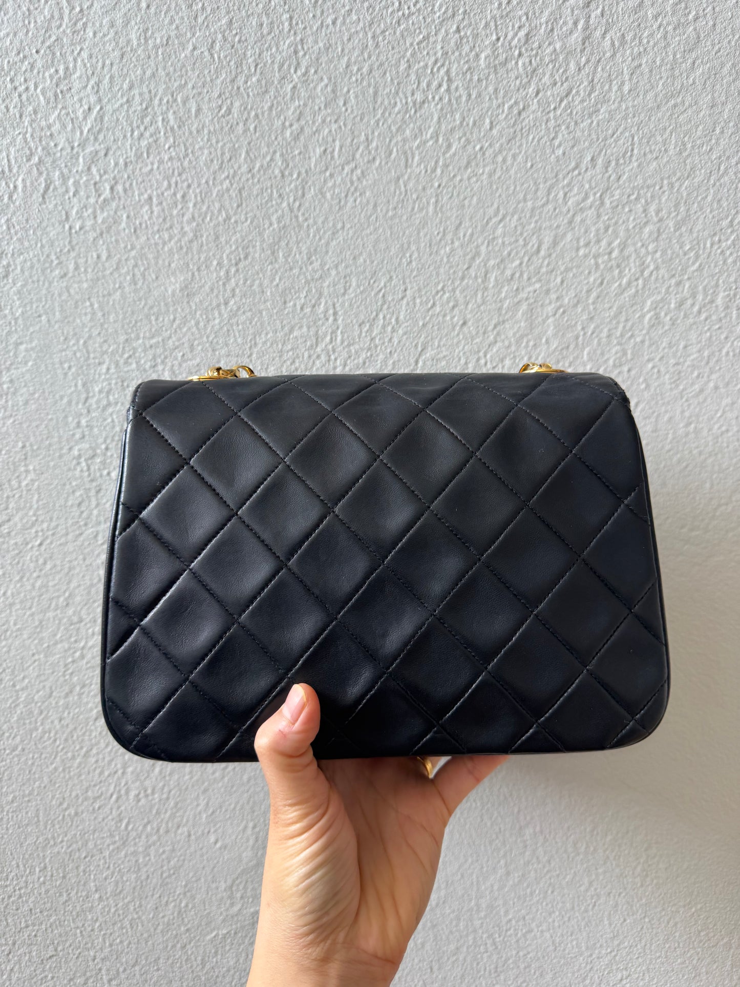 Rare Chanel Black Lambskin with 24K Gold Bijoux Chain