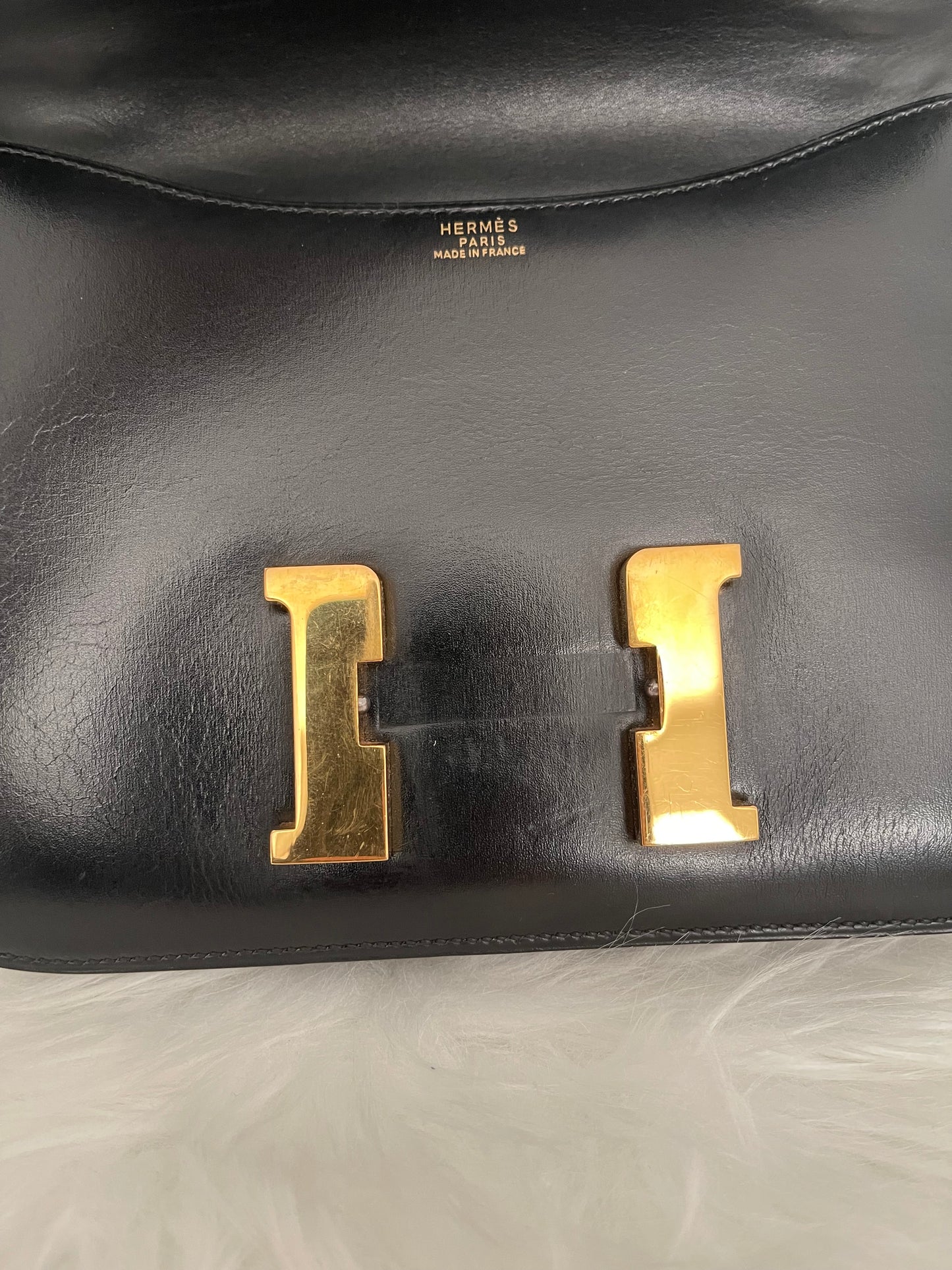 Vintage Hermes Constance 23 Black Box GHW