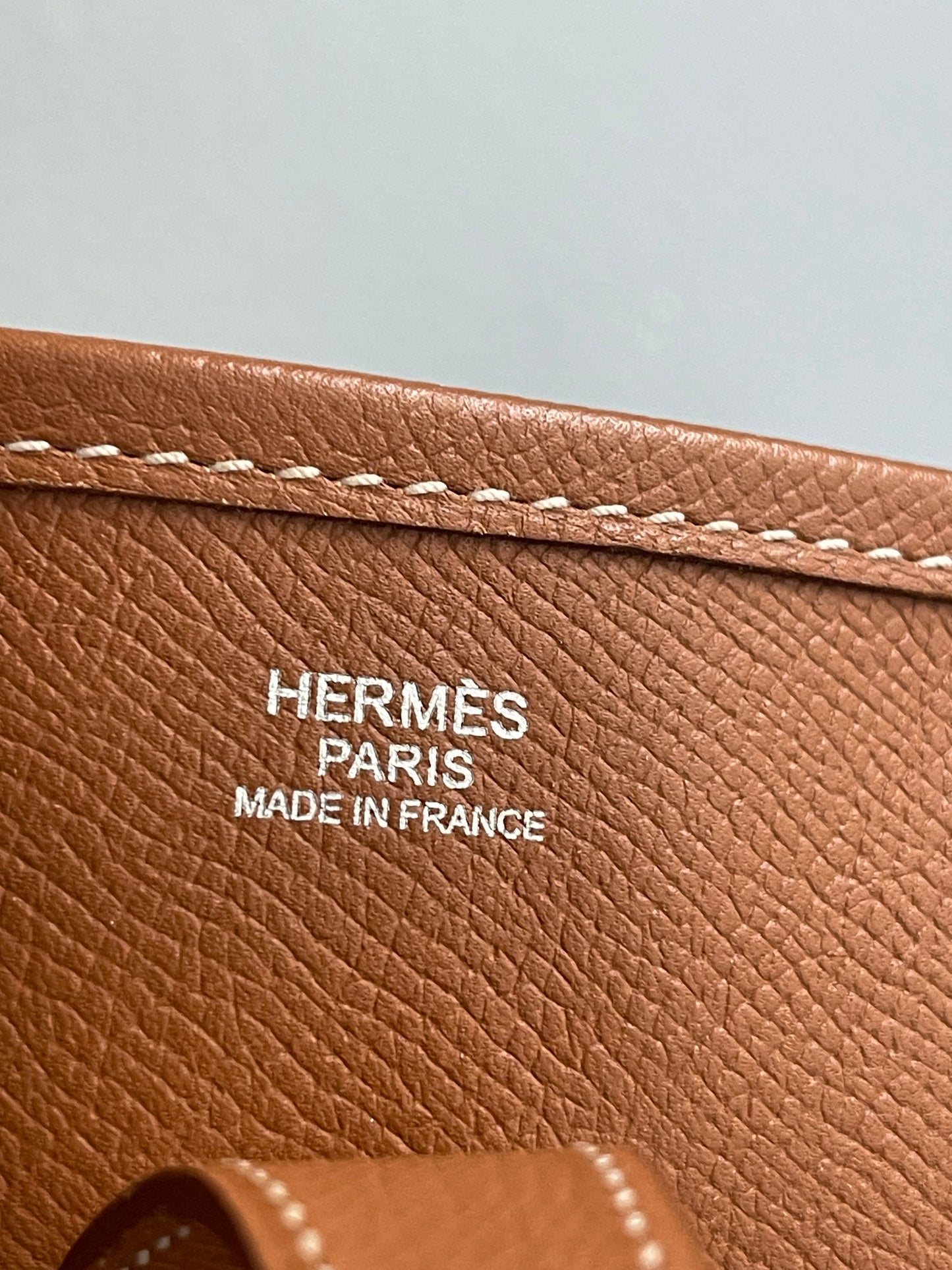 Hermes Evelyne PM Gen 3 Natural Epsom Crossbody