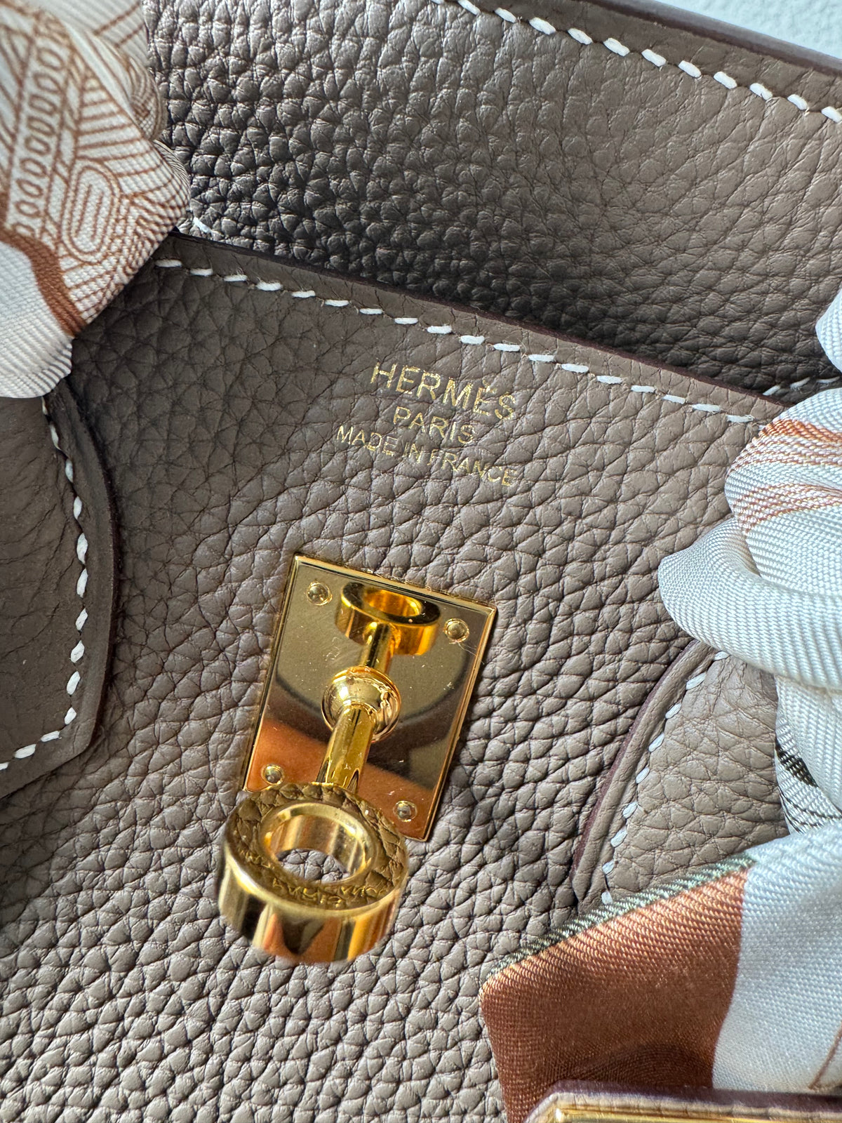 Hermes Birkin 25 Etoupe Togo in GHW 