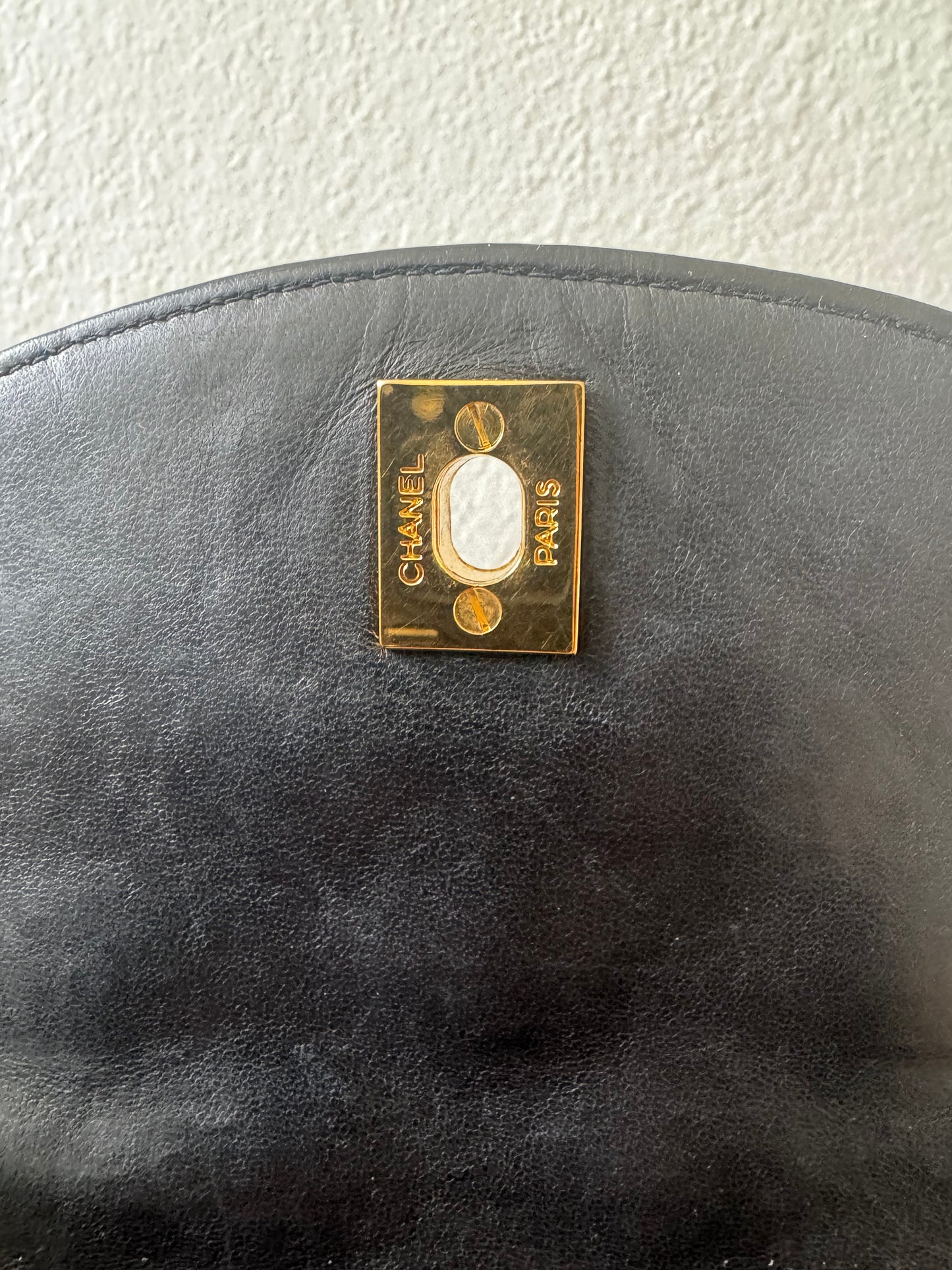 Rare Chanel Black Lambskin with 24K Gold Bijoux Chain