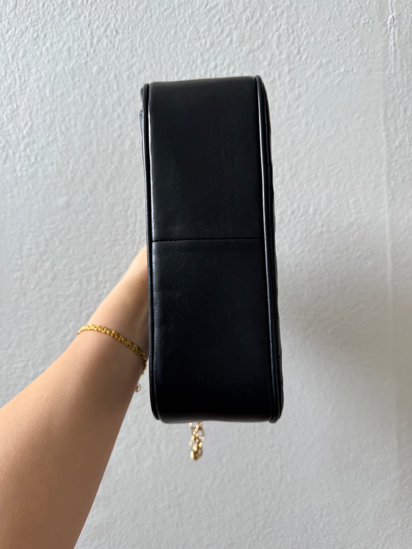 Rare Chanel Black Lambskin with 24K Gold Bijoux Chain