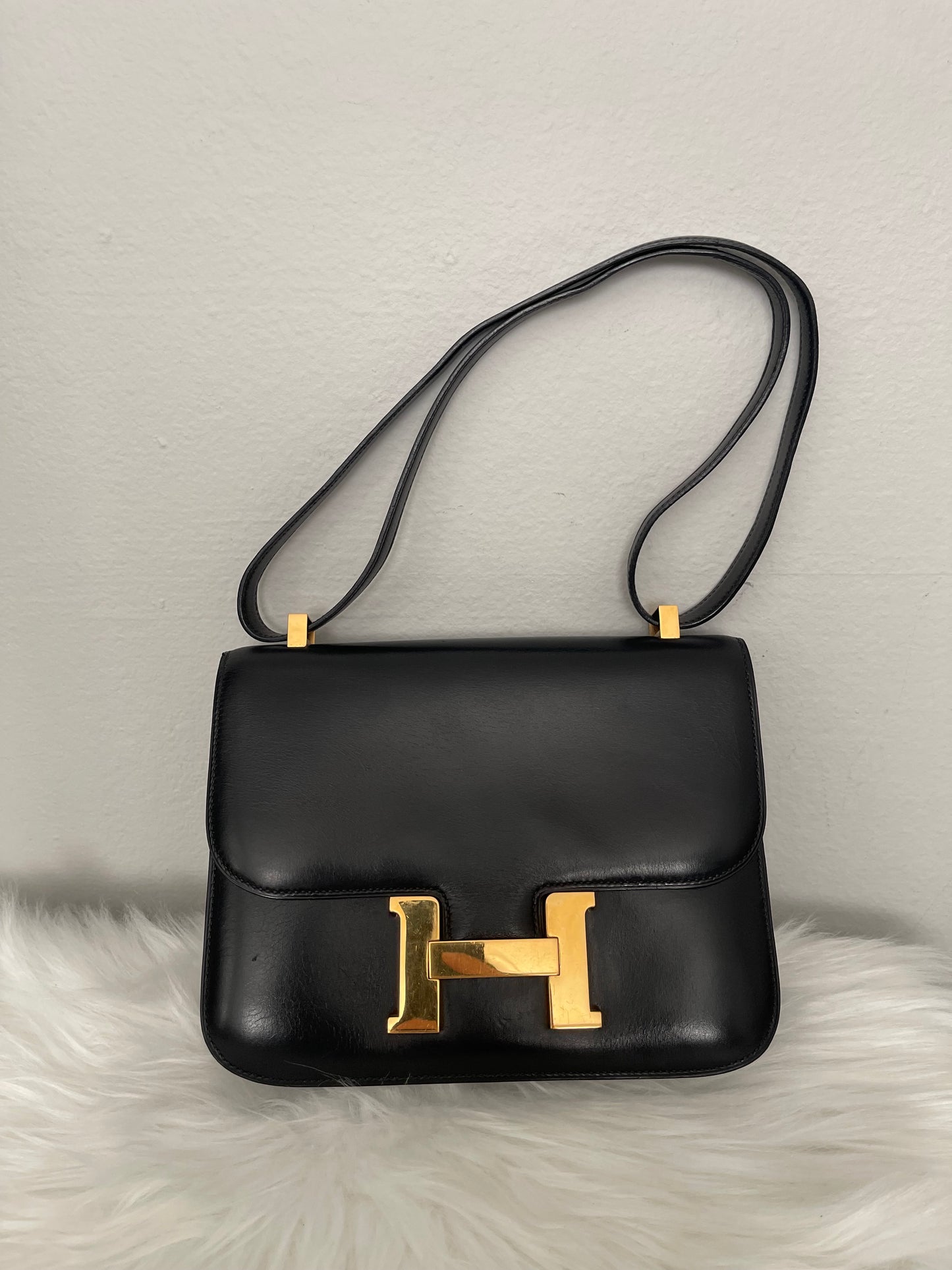 Vintage Hermes Constance 23 Black Box GHW