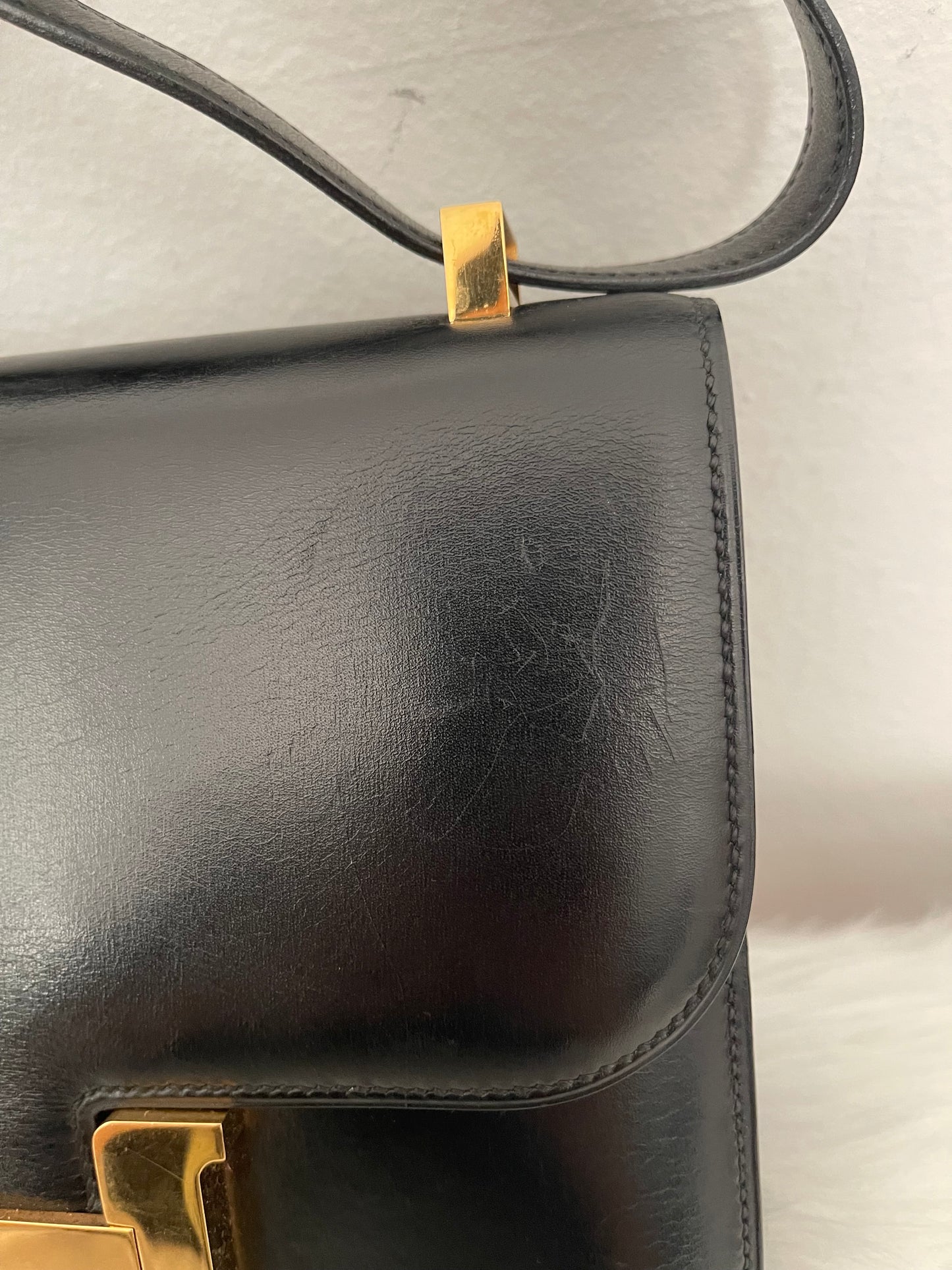 Vintage Hermes Constance 23 Black Box GHW