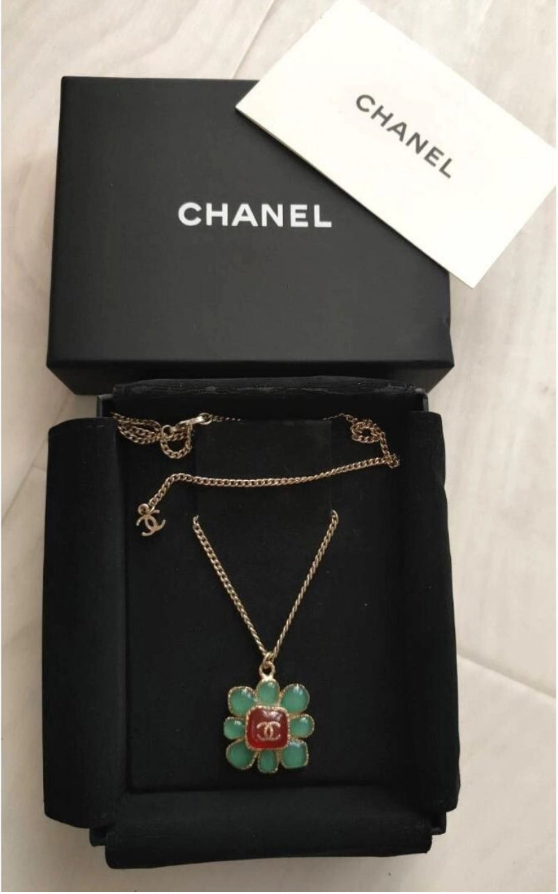 Chanel Gripox Flower and Plants Gold Necklace 2016