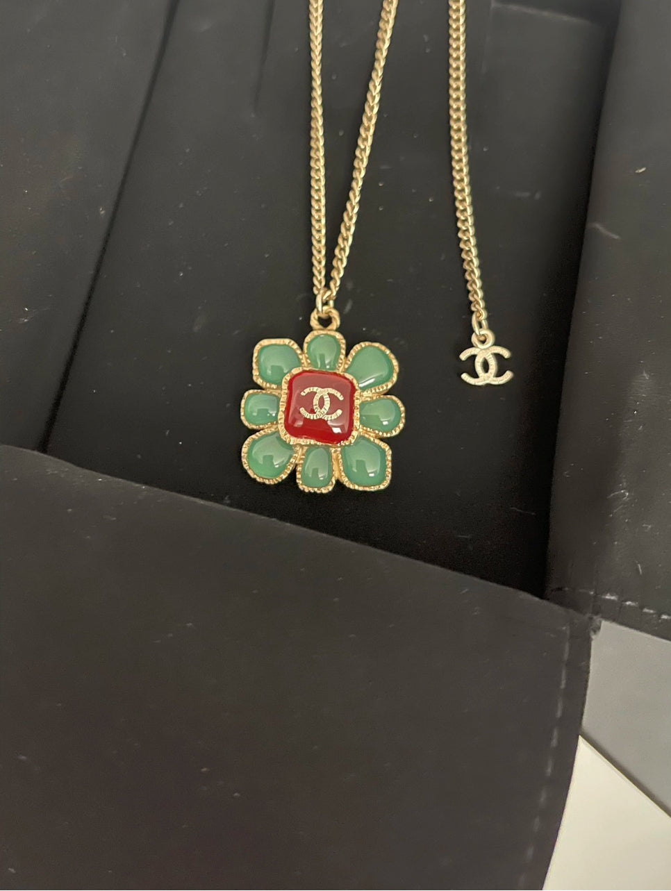 Chanel Gripox Flower and Plants Gold Necklace 2016