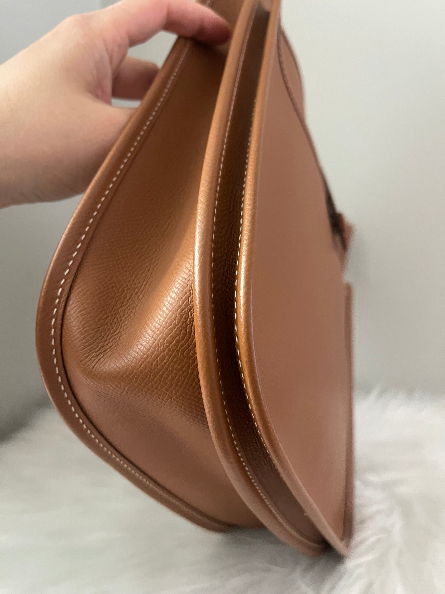 Hermes Evelyne PM Gen 3 Natural Epsom Crossbody