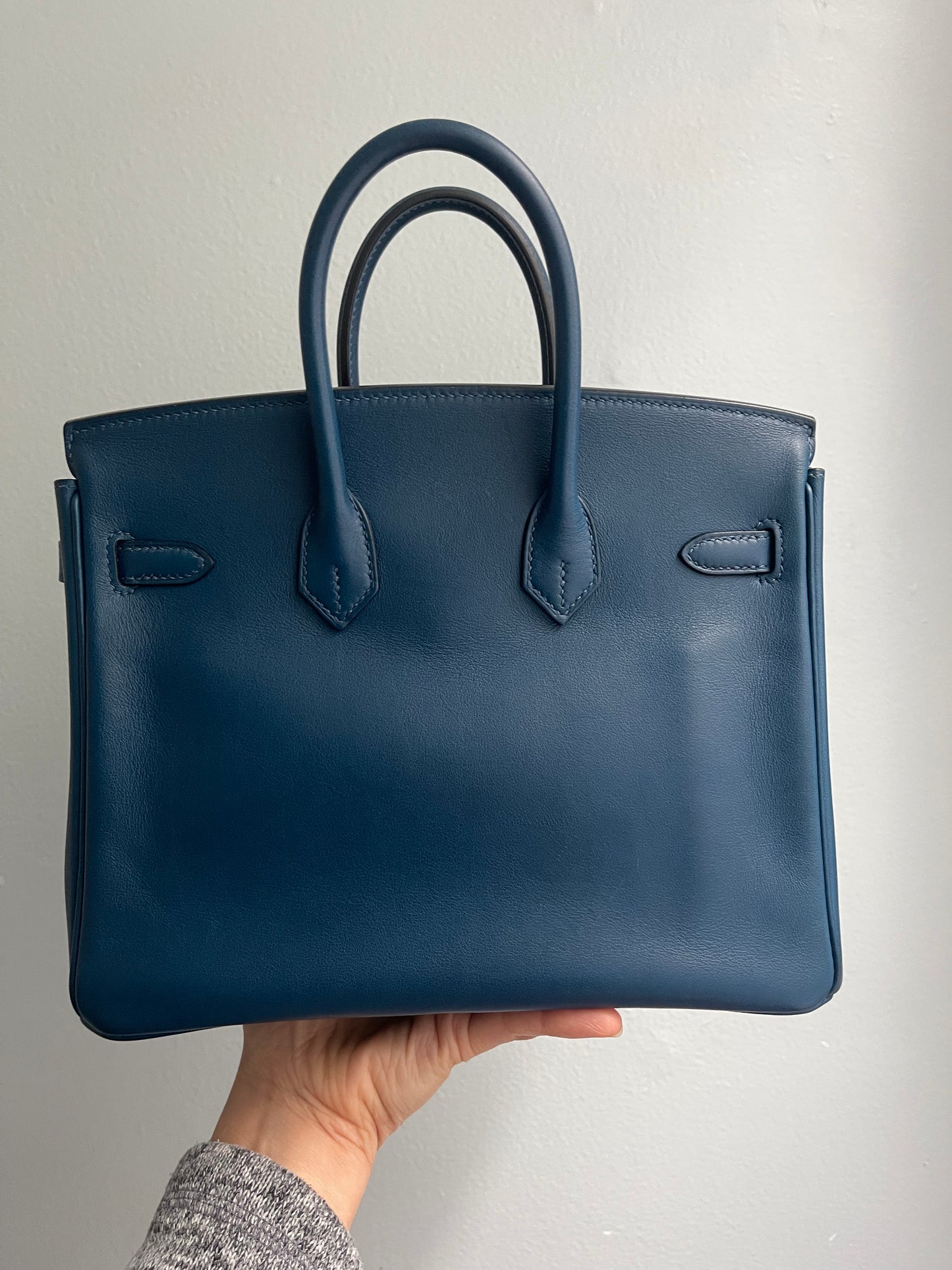 Hermes Birkin 25 Deep Bleu Swift GHW